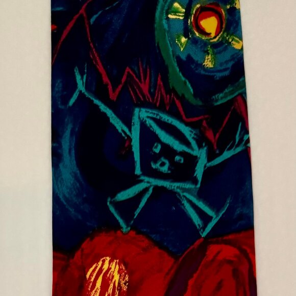 VTG NECKTIE SAVE THE CHILDREN "A HAPPY, HEALTHY CHILD HAS AN ACTIVE IMAGINATION" - Picture 2 of 8